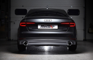 Milltek Sport is pleased to announce a new range of cat back options for the latest generation Audi A4 (B9) models: click to enlarge Milltek Sport is pleased to announce a new range of cat back options for the latest generation Audi A4 (B9) models