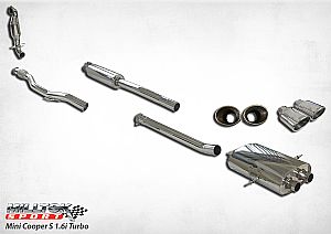 NEW R56 Mini Cooper S Turbo performance exhaust system produces massive power gains